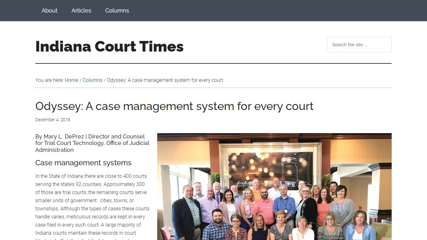 Odyssey: A case management system for every court - Indiana