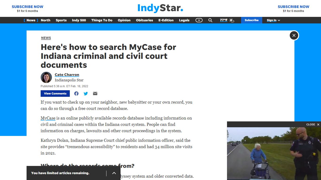 MyCase search: How to look up court cases in Indiana